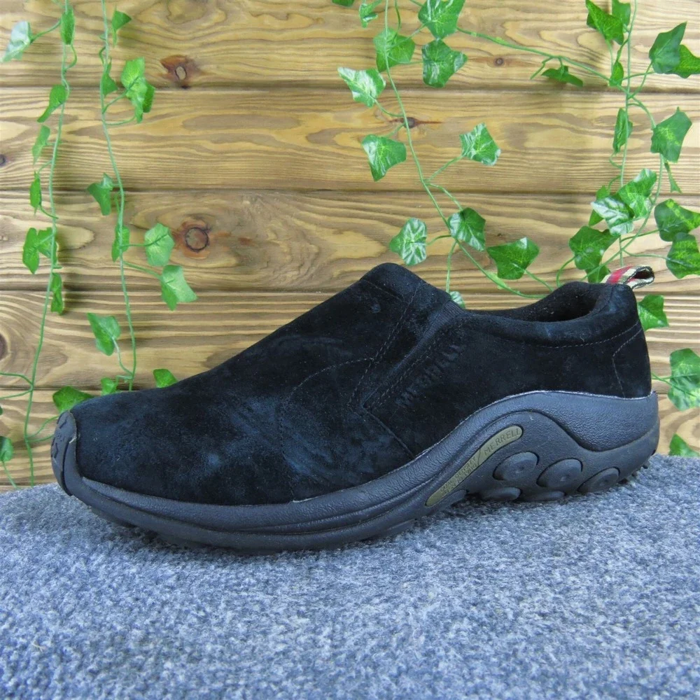 Merrell Men's Jungle Moc Slip-On Black Leather Size 13 Medium  Used 2025